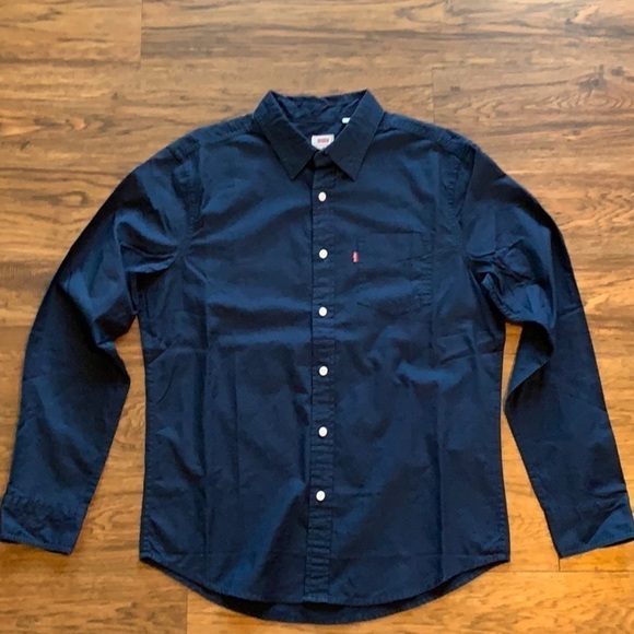 Levi’s Classic Button Down Shirt Blue - Picture 1 of 5